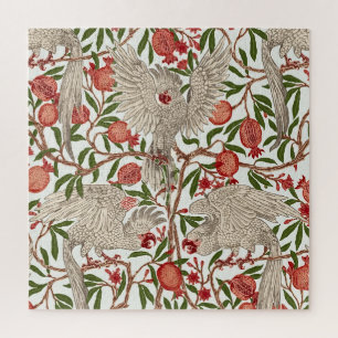 Puzzle Walter Crane Cacatoès blanc Grenade rouge Art