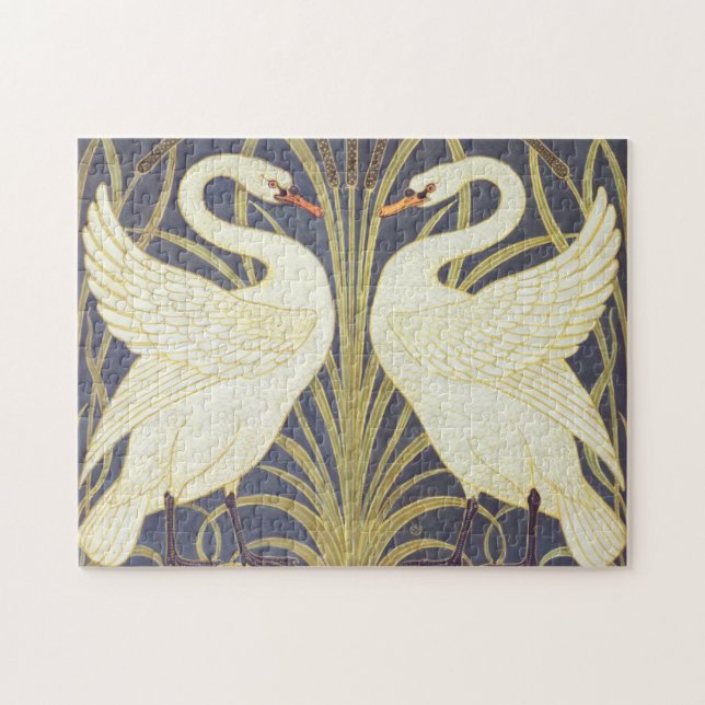 Puzzle Walter Crane Cygne, Jonc Et Iris Art Nouveau (Horizontal)