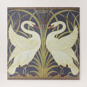 Puzzle Walter Crane Swan, Rush Et Iris Art Nouveau