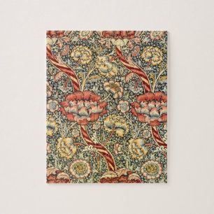 Puzzle Wanden by William Morris, Vintage Textile Fine Art