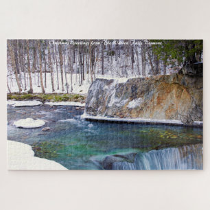 Puzzle Warren Falls Vermont.Joyeux Noël