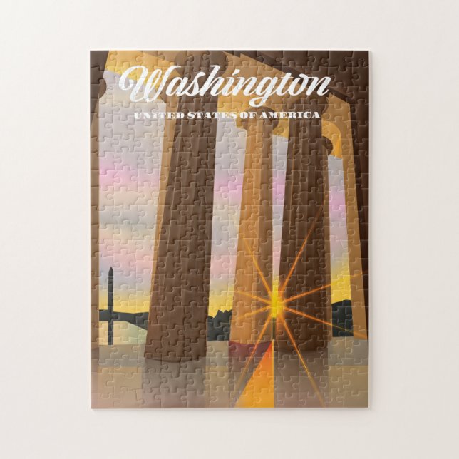 Puzzle Washington États-Unis d'Amérique (Vertical)