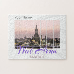 Puzzle Wat Arun Temple Bangkok Thaïlande Sunset Souvenir