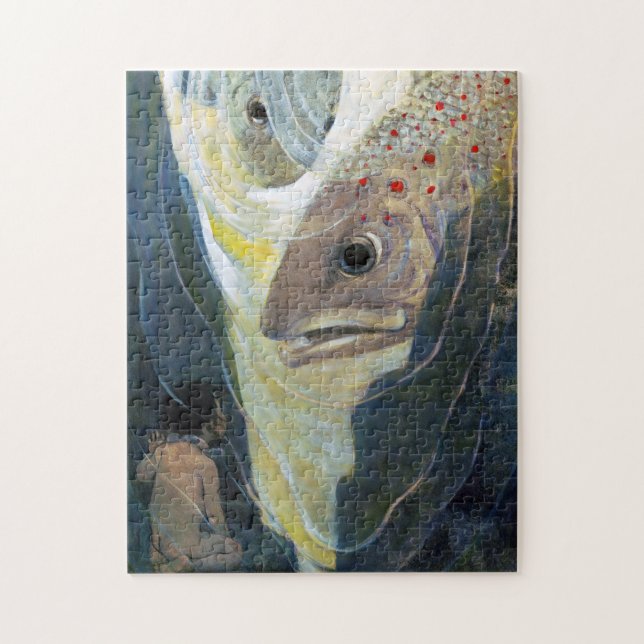 Puzzle Water Baby and Fish, Jessie Willcox Smith (Vertical)