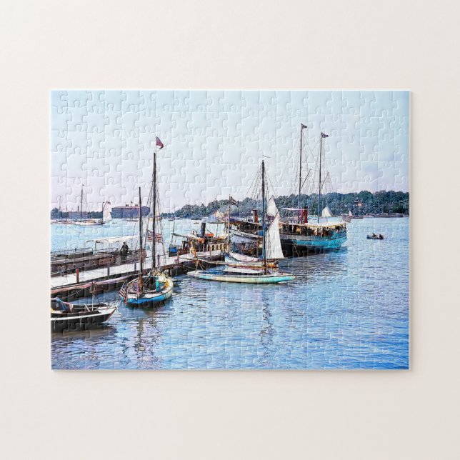 Puzzle Water Front Put-In-Bay OH c1904 (Horizontal)
