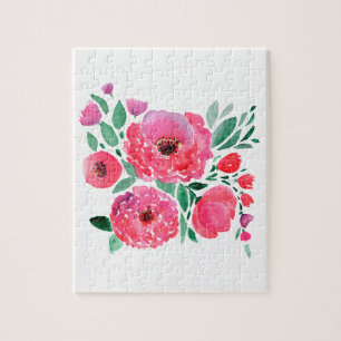 Puzzle Watercolor flowers