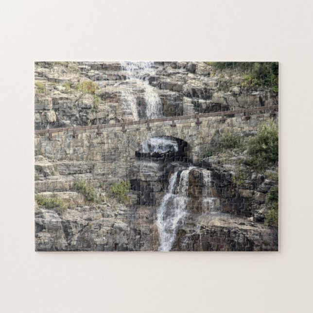 Puzzle Waterfall at Glacier National Park (Horizontal)