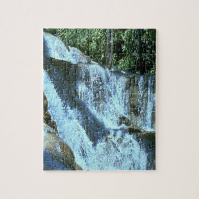 Puzzle Waterfall In The Woods (Vertical)