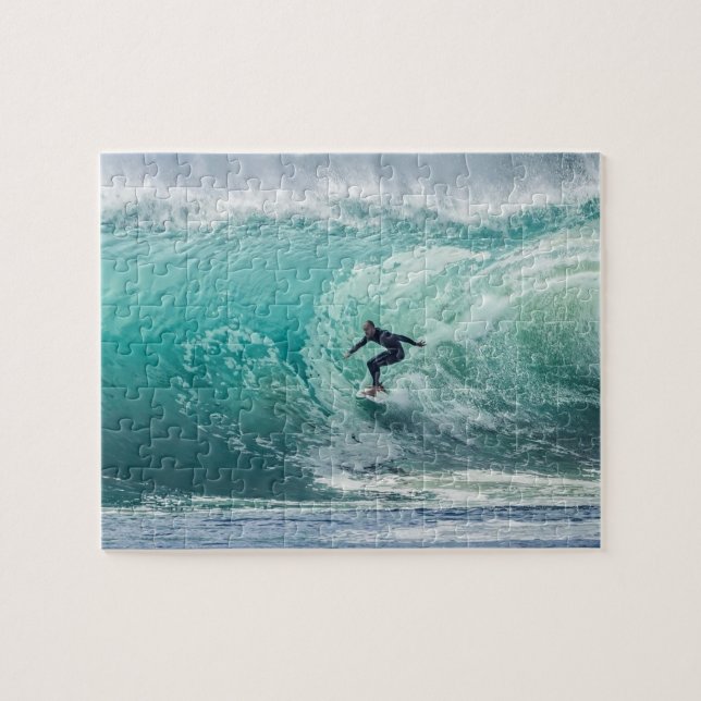 Puzzle Wave Surf Sports de surf Blue Ocean (Horizontal)