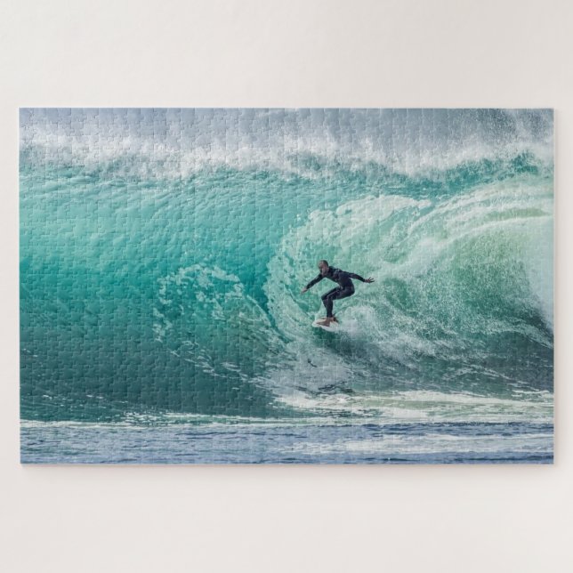 Puzzle Wave Surf Sports de surf Blue Ocean (Horizontal)
