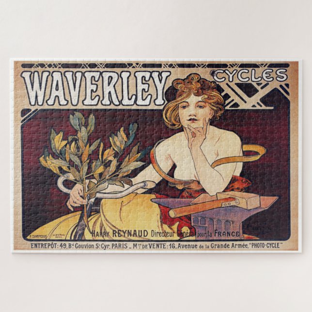 Puzzle Waverley Cycles par Alphonse Mucha (Horizontal)