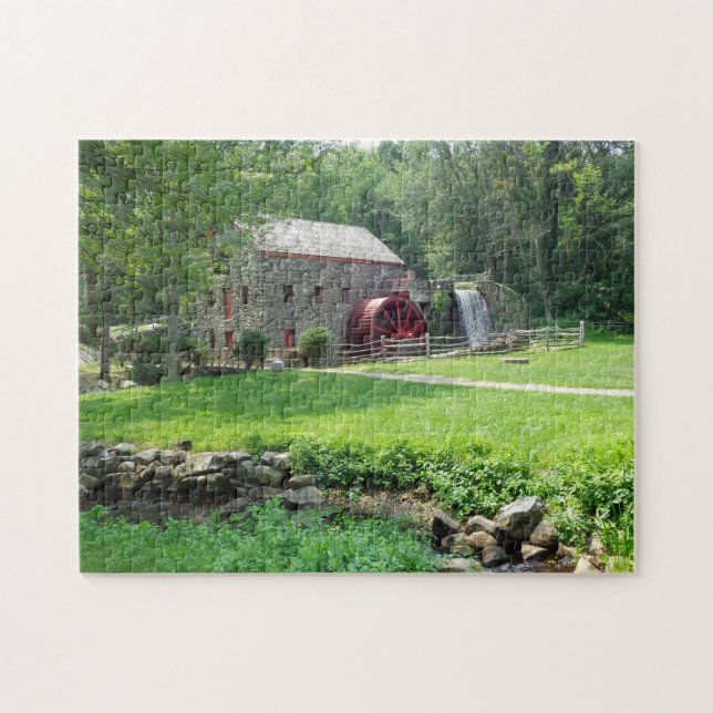 Puzzle Wayside Grist Mill Sudbury MA (Horizontal)