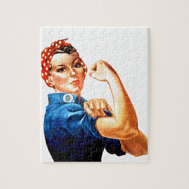 Puzzle We Can Do It Rosie the Riveter WWII Propaganda (Vertical)