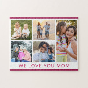Puzzle We Love You Mom 5 Photo Collage Parties scintillan