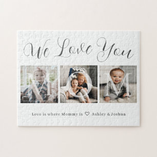 Puzzle We Love You Mom Photo Collage