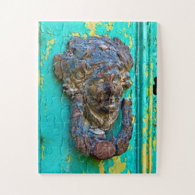 Puzzle Weathered Grace | Malta Door Knocker (Vertical)