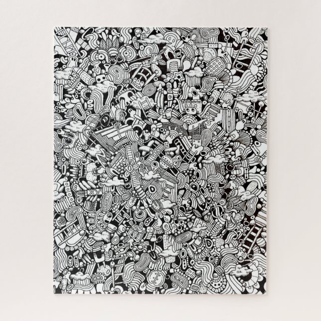 Puzzle Weird Shapes Detailed Cartoon Difficult (Vertical)
