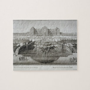 Puzzle Weissenstein, vue vers le château de la barre