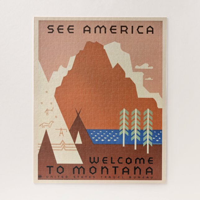 Puzzle Welcome to Montana (Vertical)