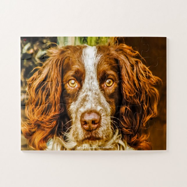 Puzzle Welsh Springer Notre Animal De Famille (Horizontal)