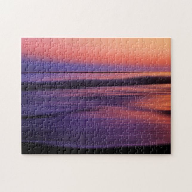 Puzzle West Coast Sunset Ocean Abstrait (Horizontal)