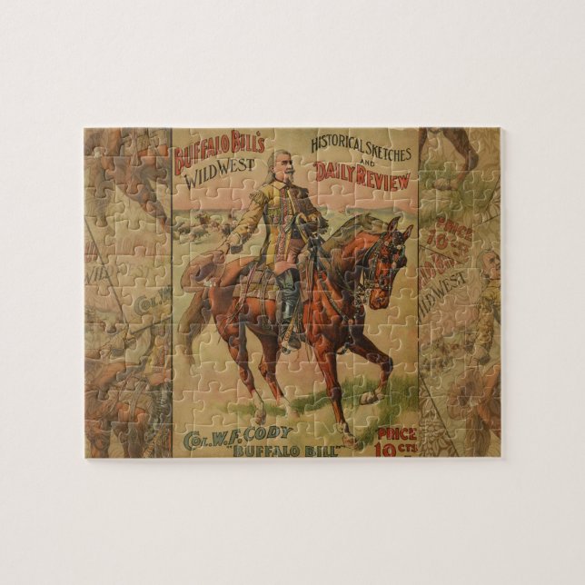 Puzzle Western Buffalo Bill Wild West (Horizontal)