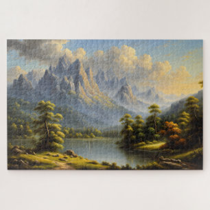 Puzzle Western Mountains et River