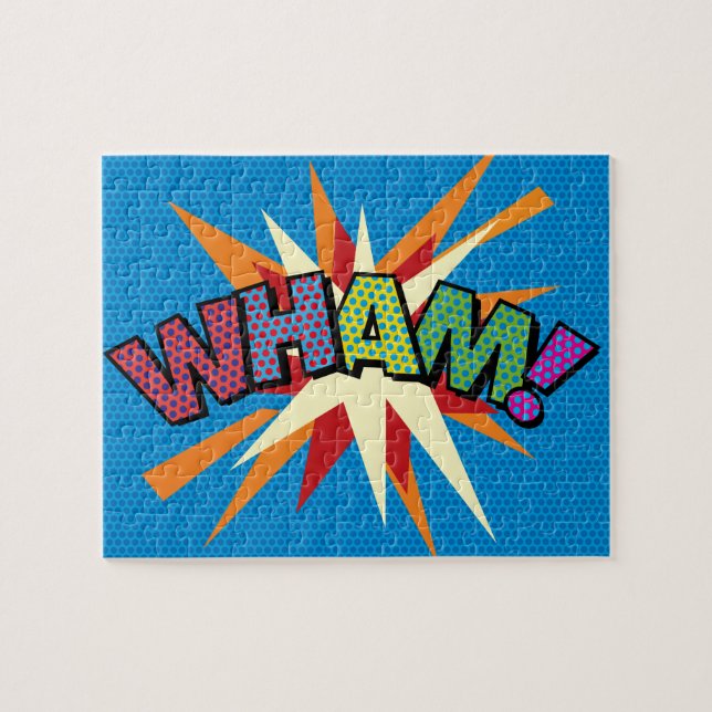 Puzzle WHAM Bande dessinée rétro Fun Pop Art (Horizontal)