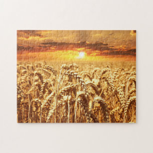 Puzzle Wheat Field Sunset
