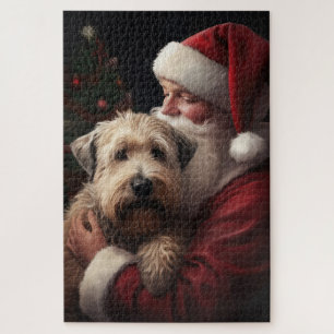 Puzzle Wheaton Terrier Avec Noël Festif Du Père Noël