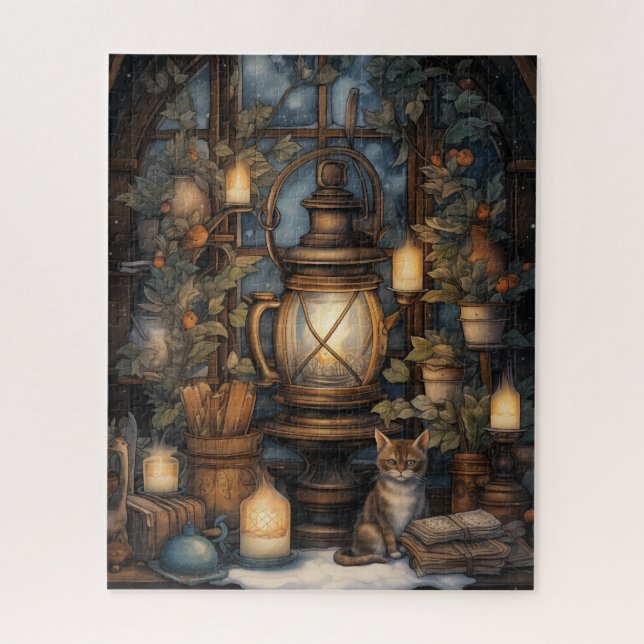Puzzle Whimsical Cosy Winter : Wizard's Retreat (Vertical)