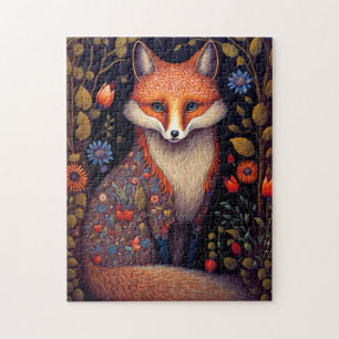 Puzzle Whimsical Fox Woodland Imaginaire Art