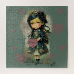 Puzzle Whimsical Kawaii Fairy Tale Girl