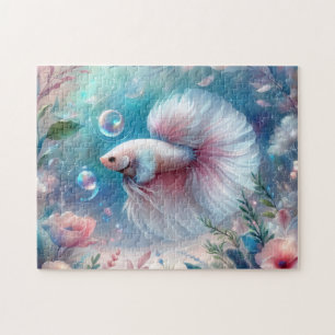 Puzzle Whimsical Pink Betta Fish
