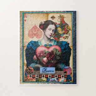 Puzzle Whimsical Wonderland : Queen of Hearts Collage