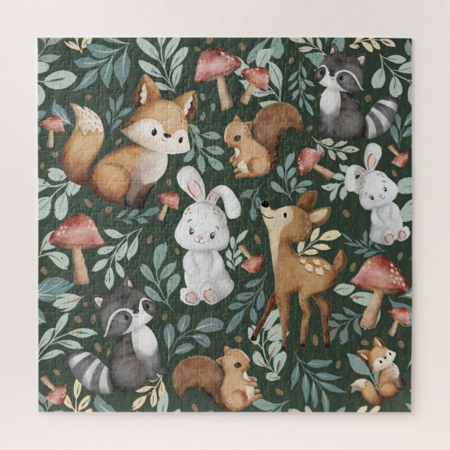 Puzzle Whimsical Woodland Friends (Vertical)