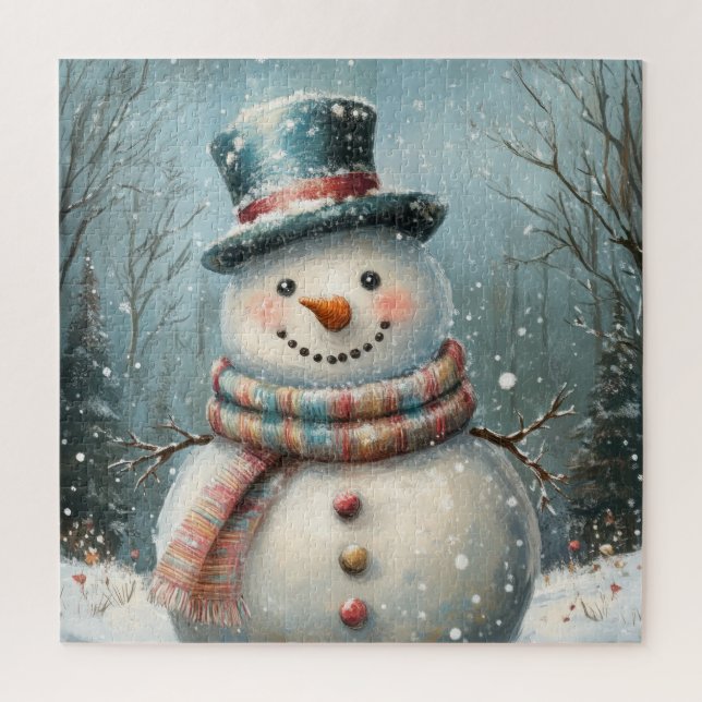 Puzzle Whimsman Snowman (Vertical)