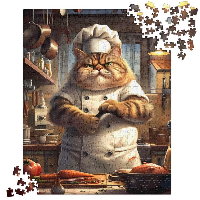 Puzzle Whimssal Brown Réaliste Chat Chef (Créateur téléchargé)
