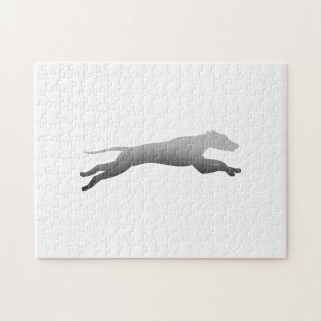 Puzzle Whippet Silhouette Running (Horizontal)