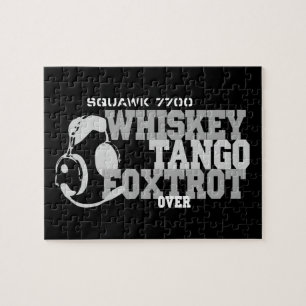Puzzle Whiskey Tango Foxtrot - Humour de l'aviation