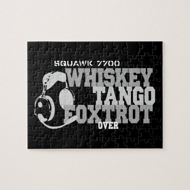 Puzzle Whiskey Tango Foxtrot - Humour de l'aviation (Horizontal)