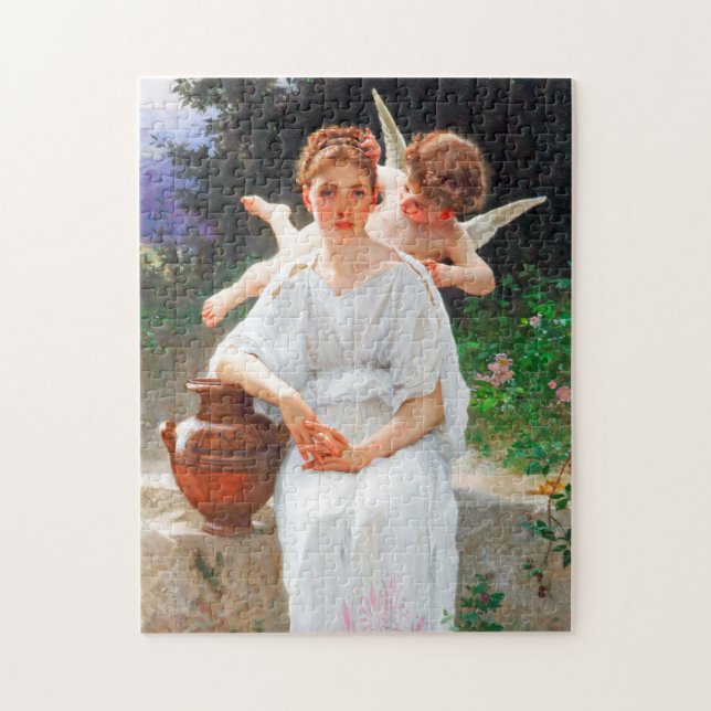 Puzzle Whisperes d'amour, Bouguereau (Vertical)