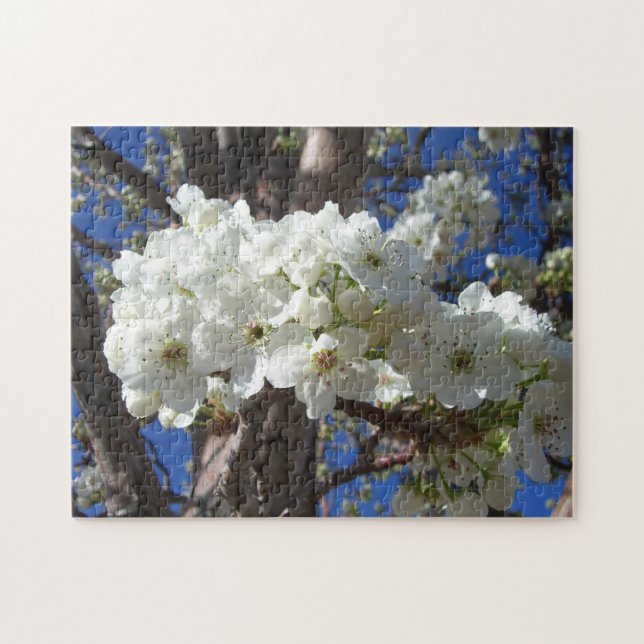 Puzzle White Blossoms II Spring Flowering Tree (Horizontal)