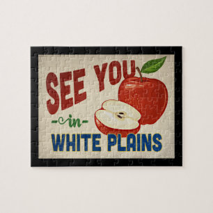 Puzzle White Plains New York Apple - Vintage voyage