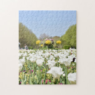 Puzzle White Tulips Regent's Park Flowers Londres Anglete