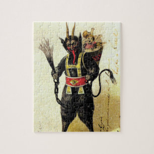 Puzzle Wicked Krampus Scary Demon Holiday Christmas Xmas