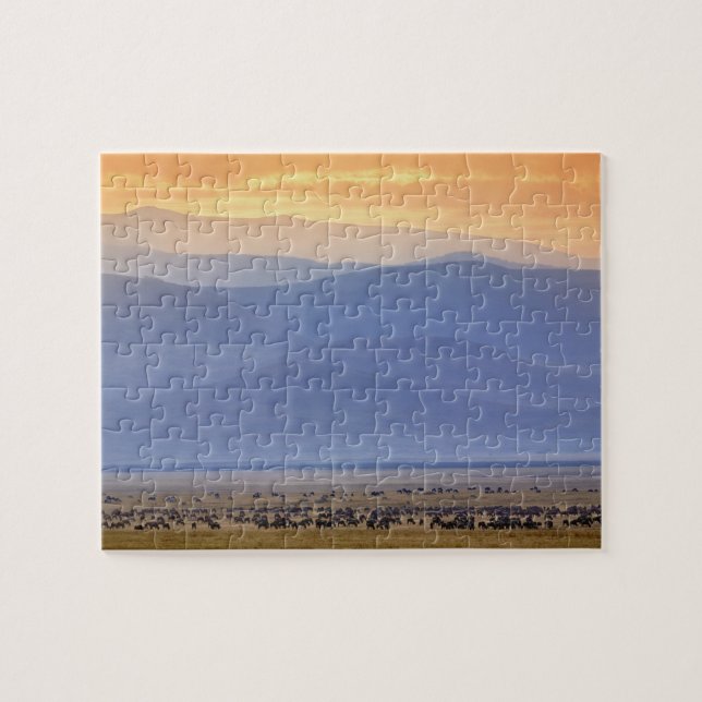 Puzzle Wildebeest pendant la migration, Connochetes (Horizontal)