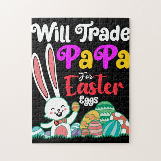 Puzzle Will Trade Papa For Easter Eggs (Vertical)