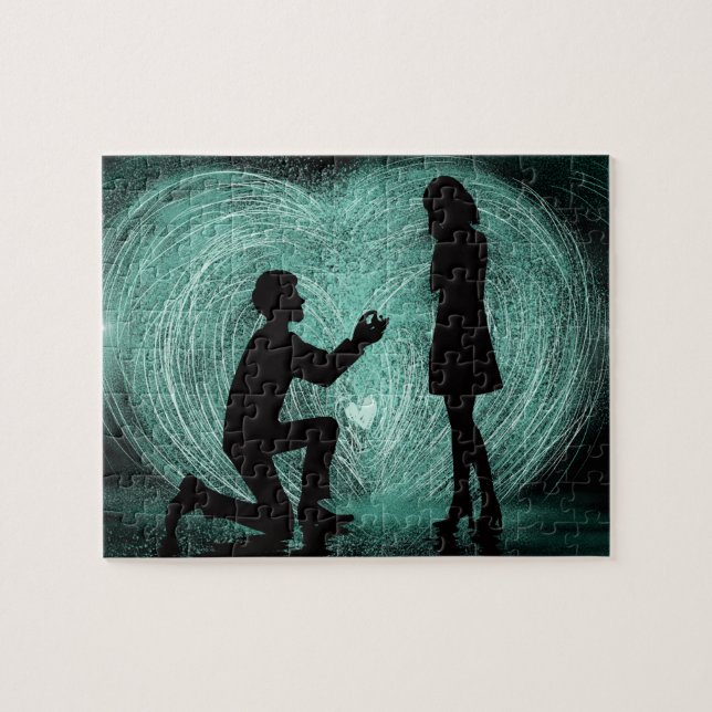 Puzzle "WI'll You Marry Me" Proposition romantique (Horizontal)