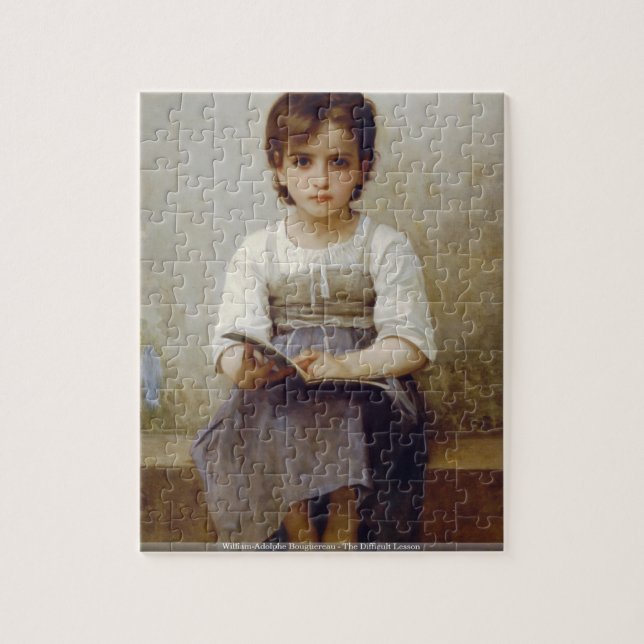 Puzzle William-Adolphe Bouguereau - la leçon difficile (Vertical)